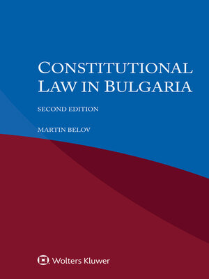 cover image of Constitutional Law in Bulgaria
